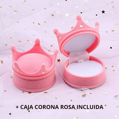 Anillo Rapunzel | Baño de Oro + Empaque de corona rosa ✨