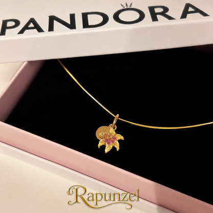 Collar Flor Rapunzel | Baño de Oro + Caja Premium Gratis✨👑