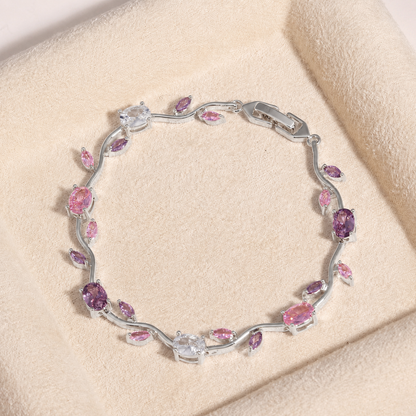 Pulsera Jardín de tulipanes🌷| Baño de Oro + Caja Regalo Gratis✨🎁