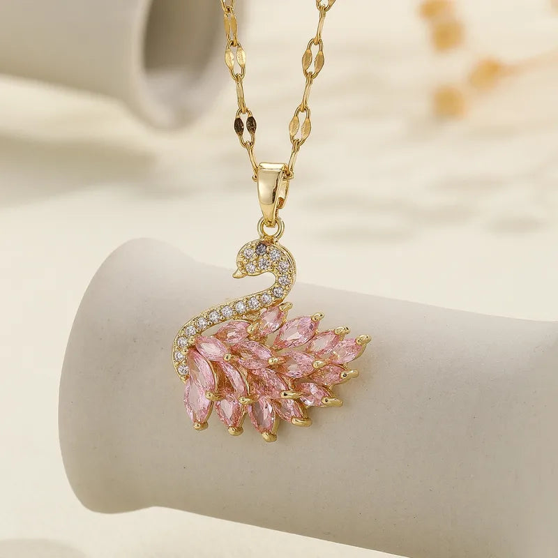 Collar Cisne Encantado | Baño Oro 18k + Caja Regalo Gratis✨🦢