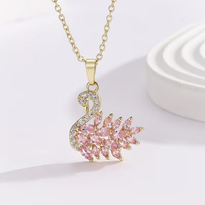 Collar Cisne Encantado | Baño Oro 18k + Caja Regalo Gratis✨🦢