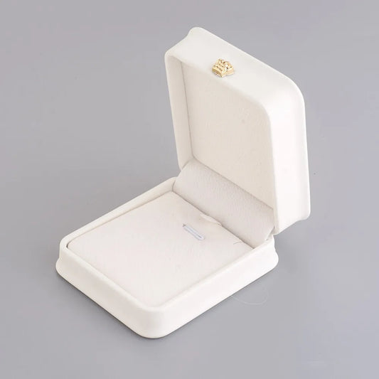 Estuche de Lujo Cuero Blanco | Joyero Incluído 🎁
