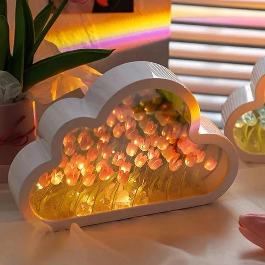 Lampara nube Tulipanes Infinitos | + Envio Gratis✨🌷
