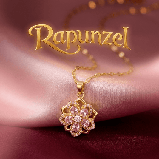 Collar Flor Rapunzel | Baño de Oro + Caja Premium Gratis✨👑