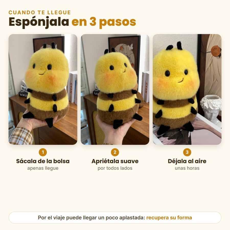 Tres pasos para esponjarla: sácala de la bolsa, apriétala suave por todos lados y déjala al aire unas horas