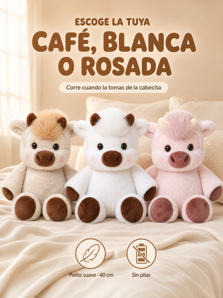 Las tres vaquitas, café, blanca y rosada, sentadas juntas: escoge la tuya